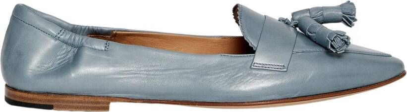 Pomme D'or Blauwe Leren Mocassin Blue Dames