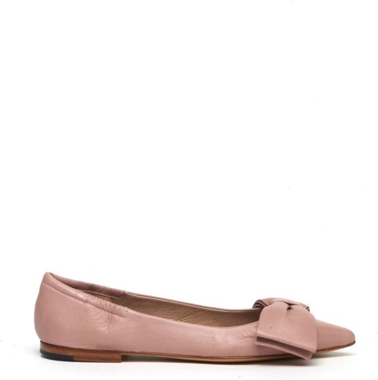 Pomme D'or Blush Leren Ballerina Schoenen Pink Dames