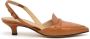 Pomme D'or Slingback Leren Cuoio Sandaal Brown Dames - Thumbnail 1