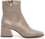 Pomme D'or Taupe Leren Enkellaarsje Beige Dames - Thumbnail 1