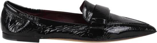 Pomme D'or Zwarte Lakleren Ballerina Schoenen Black Dames