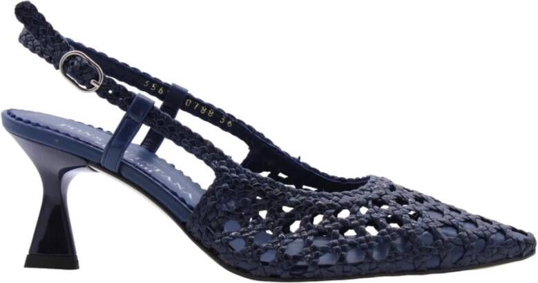 Pons Quintana Elegante Slingback Hakken Blue Dames