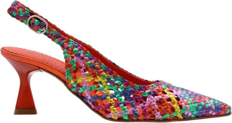 Pons Quintana Elegante Slingback Hakken Multicolor Dames