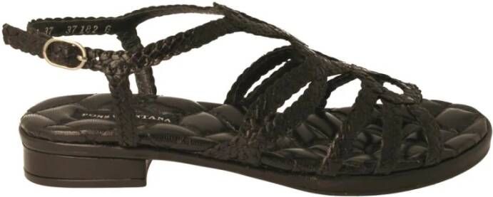 Pons Quintana Flat Sandals Black Dames