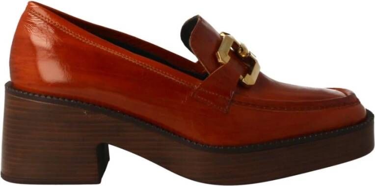 Pons Quintana Stijlvolle en comfortabele dames loafers Red Dames