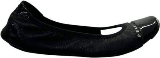 Prada Elegante Ballet Flats voor Vrouwen Black Dames