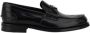 Prada Elegante Leren Loafers Monelli Stijl Black Heren - Thumbnail 2