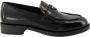 Prada Geborsteld leren loafers Black Dames - Thumbnail 1