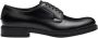 Prada Geborsteld leren veterschoenen Black Heren - Thumbnail 1