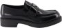 Prada Chocolade Geborstelde Loafers Black Heren - Thumbnail 6