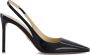 Prada Zwarte Leren Pumps met Puntige Neus Black Dames - Thumbnail 5