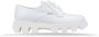 Prada Leren Vetersneakers voor Dames White Dames - Thumbnail 1