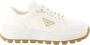 Prada Witte Leren Sneakers met Merkhiel White Dames - Thumbnail 13