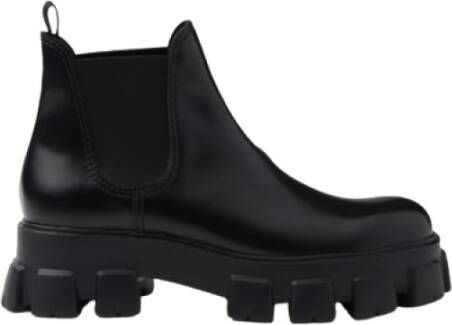 Prada Monolith Chelsea Laarzen Black Heren