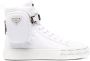 Prada Nylon Logo Pouch Sneakers Wit Rubber White Dames - Thumbnail 1