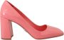 Prada Roze Patentleren Blokhakken Pumps Klassiek Pink Dames - Thumbnail 7