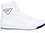 Prada Heren Veterschoenen Hoge Sneakers White Heren - Thumbnail 5