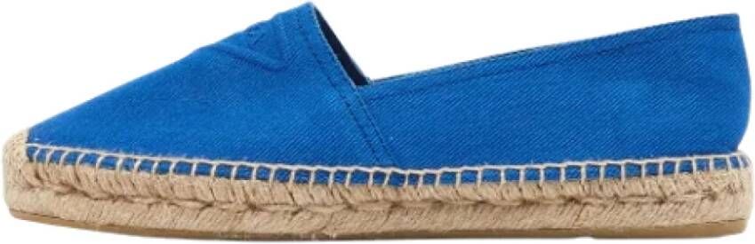 Prada Vintage Pre-owned Canvas espadrilles Blue Dames