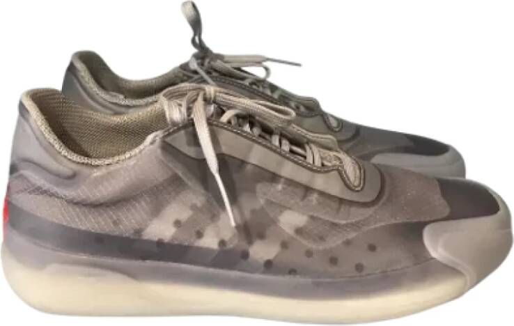 Prada Vintage Pre-owned Canvas sneakers Gray Dames