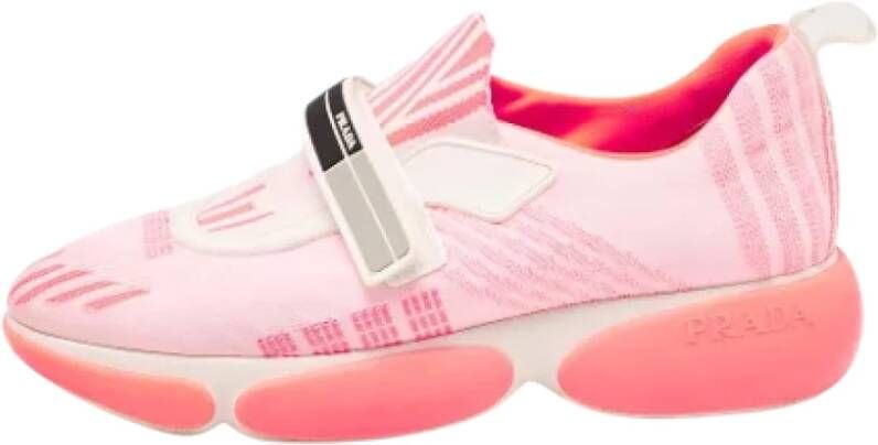 Prada Vintage Pre-owned Fabric sneakers Pink Dames