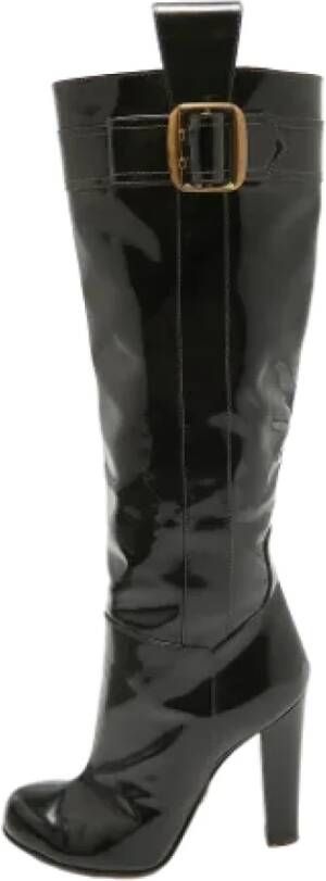 Prada Vintage Pre-owned Leather boots Black Dames