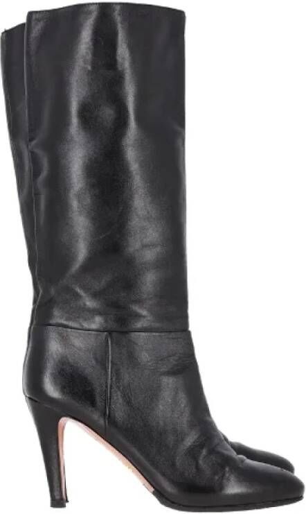 Prada Vintage Pre-owned Leather boots Black Dames