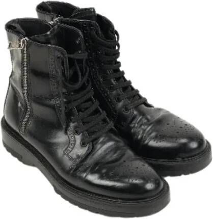 Prada Vintage Pre-owned Leather boots Black Dames