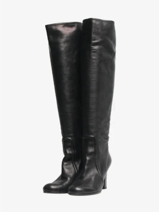 Prada Vintage Pre-owned Leather boots Black Dames