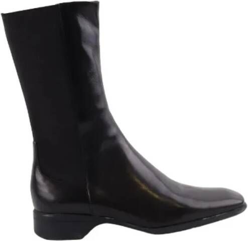 Prada Vintage Pre-owned Leather boots Black Dames