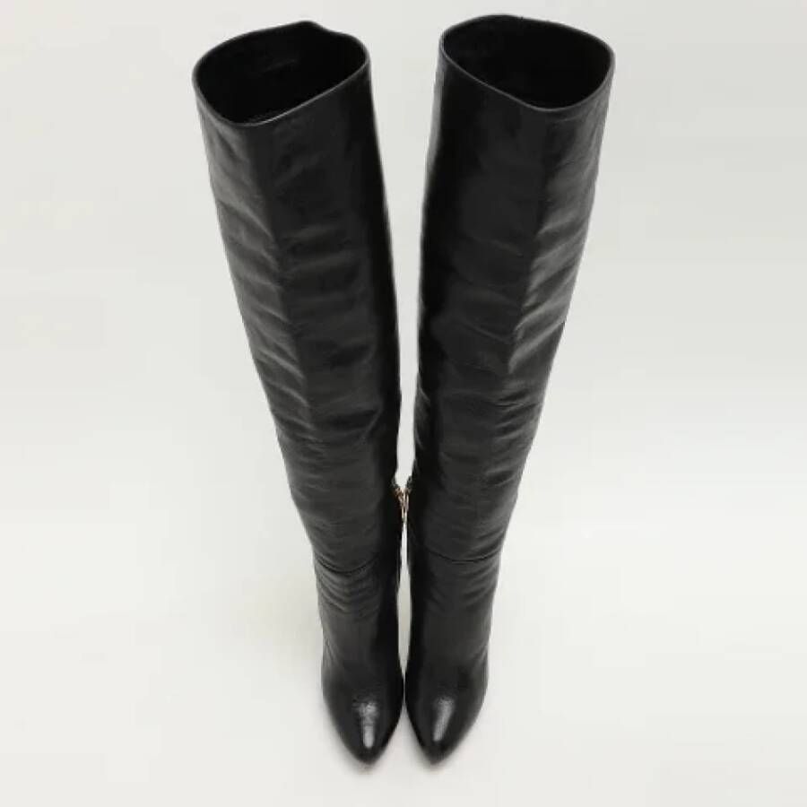 Prada Vintage Pre-owned Leather boots Black Dames