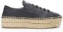 Prada Vintage Pre-owned Leather espadrilles Black Dames - Thumbnail 1