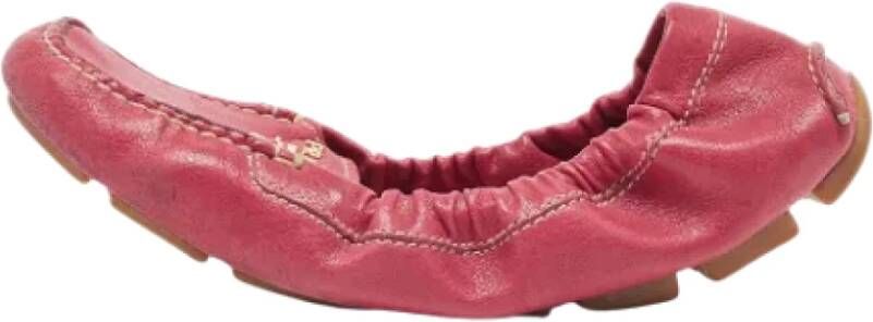 Prada Vintage Pre-owned Leather flats Pink Dames