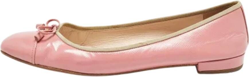 Prada Vintage Pre-owned Leather flats Pink Dames