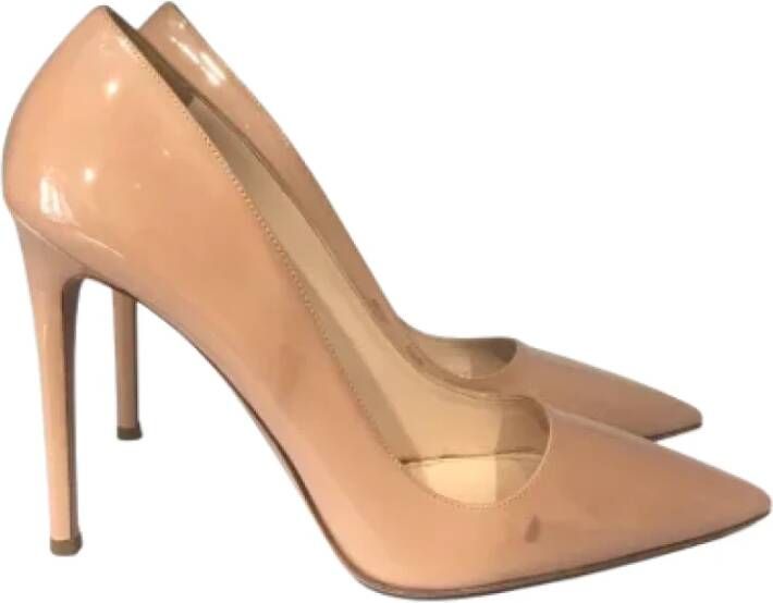 Prada Vintage Pre-owned Leather heels Beige Dames