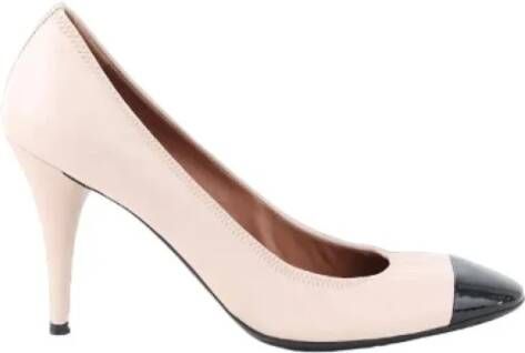 Prada Vintage Pre-owned Leather heels Beige Dames