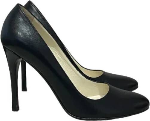 Prada Vintage Pre-owned Leather heels Black Dames