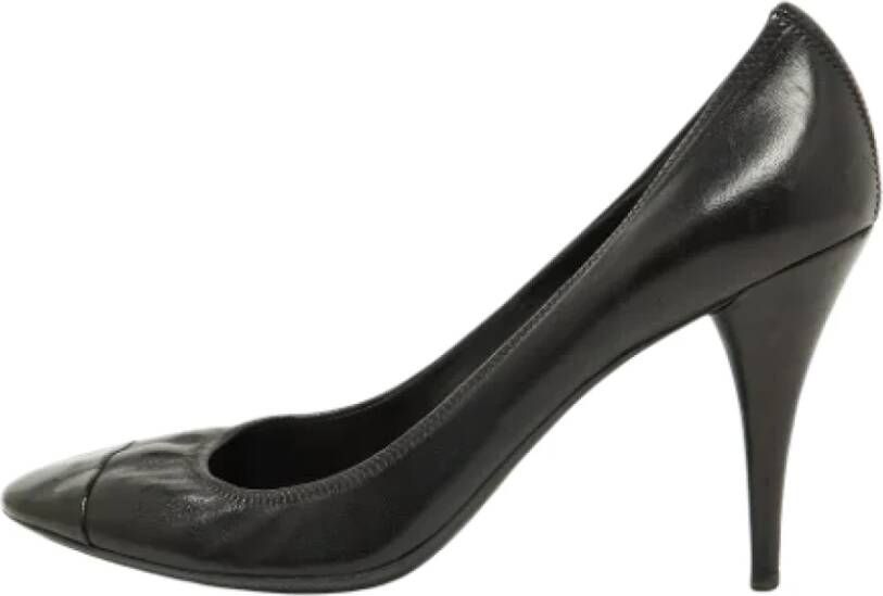 Prada Vintage Pre-owned Leather heels Black Dames