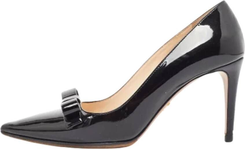 Prada Vintage Pre-owned Leather heels Black Dames