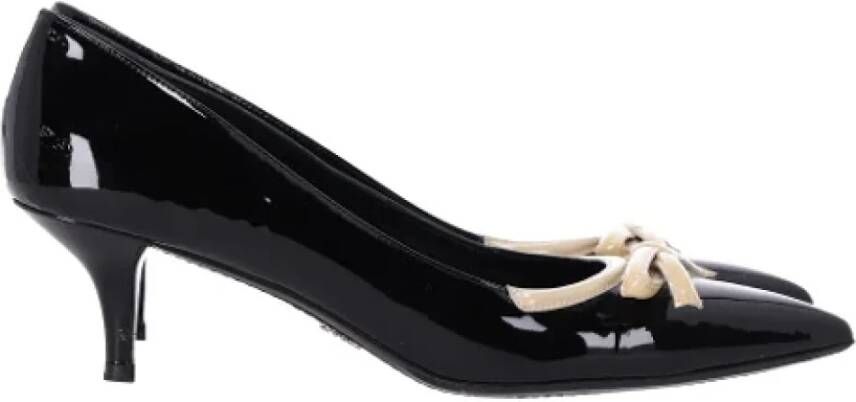 Prada Vintage Pre-owned Leather heels Black Dames