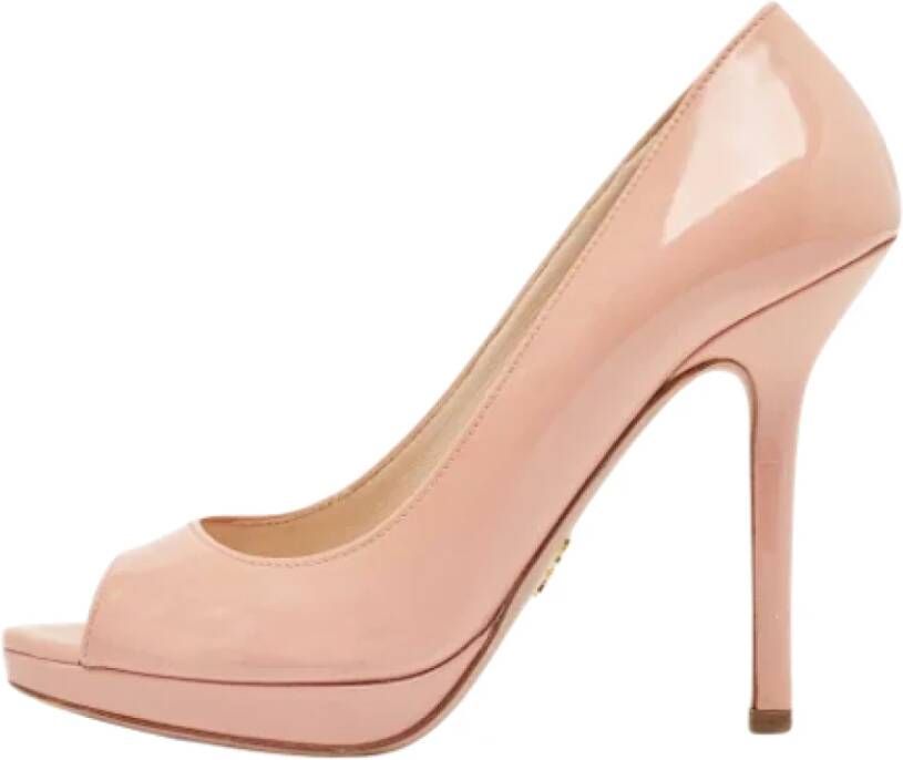 Prada Vintage Pre-owned Leather heels Pink Dames