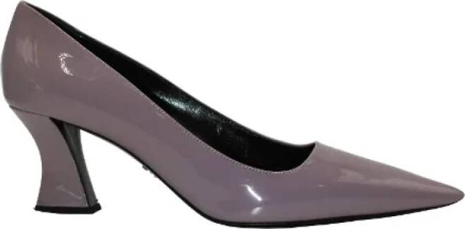 Prada Vintage Pre-owned Leather heels Purple Dames