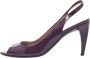 Prada Vintage Pre-owned Leather heels Purple Dames - Thumbnail 1