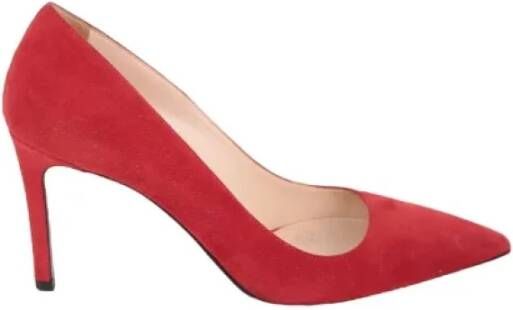 Prada Vintage Pre-owned Leather heels Red Dames