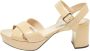 Prada Vintage Pre-owned Leather sandals Beige Dames - Thumbnail 1