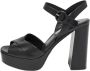 Prada Vintage Pre-owned Leather sandals Black Dames - Thumbnail 1