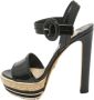 Prada Vintage Pre-owned Leather sandals Black Dames - Thumbnail 1