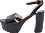 Prada Vintage Pre-owned Leather sandals Black Dames - Thumbnail 1