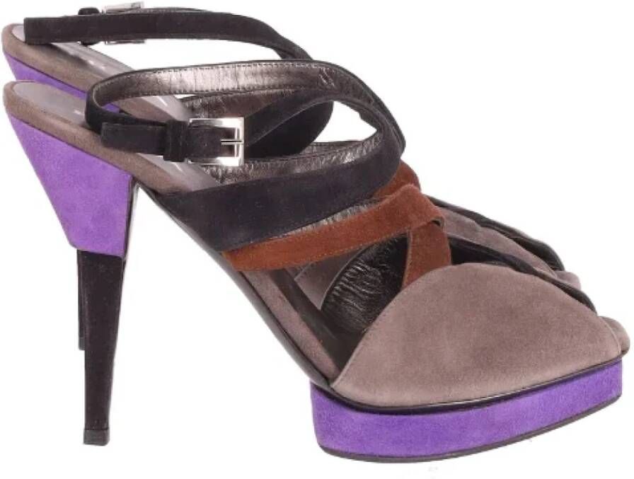 Prada Vintage Pre-owned Leather sandals Multicolor Dames