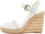 Prada Vintage Pre-owned Leather sandals White Dames - Thumbnail 1