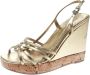 Prada Vintage Pre-owned Leather sandals Yellow Dames - Thumbnail 1